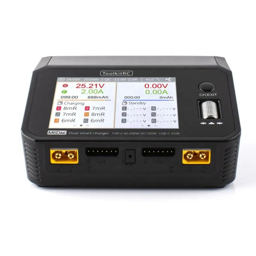 เครื่องชาร์จแบตเตอรี่ลิโพอัจฉร - Toolkitrc M6Dac Smart Charger บทวิจารณ์และราคา