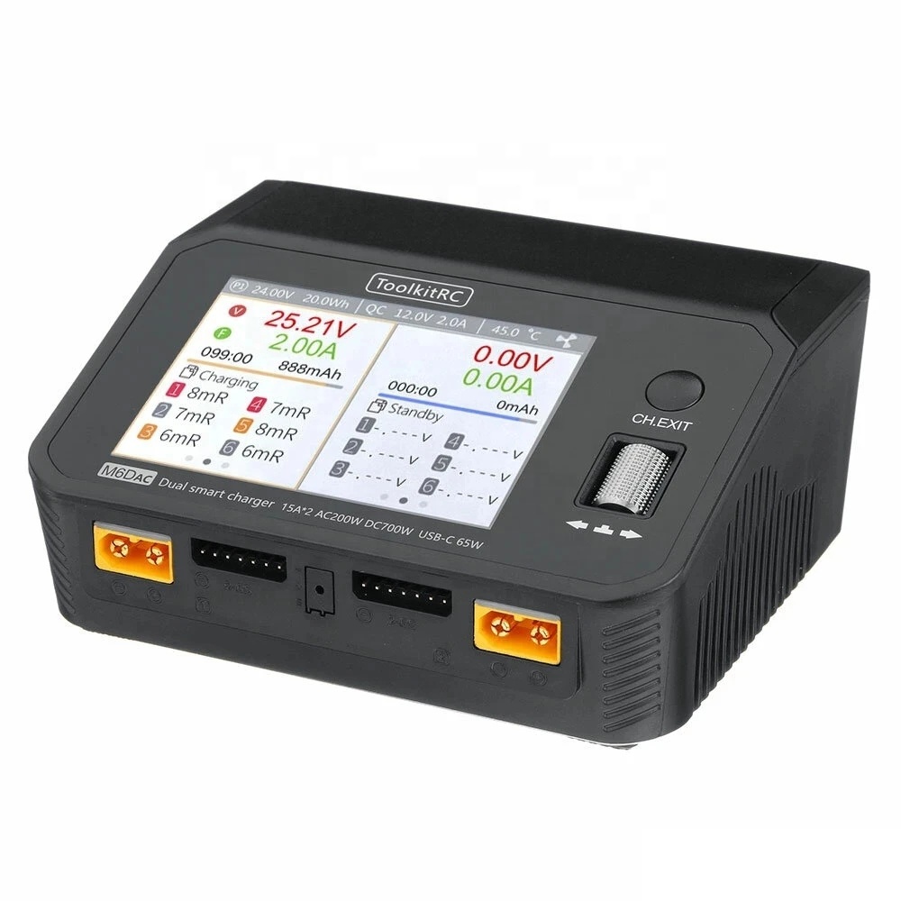 เครื่องชาร์จแบตเตอรี่ลิโพอัจฉร - Toolkitrc M6Dac Smart Charger บทวิจารณ์และราคา
